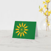 Vlag van het eiland Tiree Kaart (Gele Bloem)