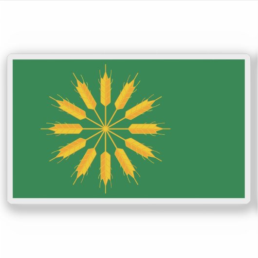 Vlag van het eiland Tiree, Schotland Sticker (Voorkant)