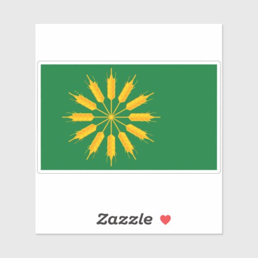 Vlag van het eiland Tiree Sticker (Vel)