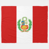 Vlag van het embleem van Peru Pabellón Nacional Fleece Deken (Voorkant (Horizontaal))