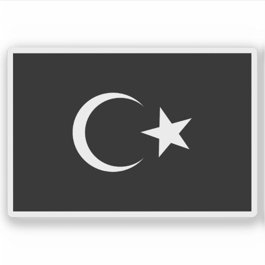 Vlag van het Emiraat Cyrenaica, Libië (1949-1951) Sticker (Voorkant)