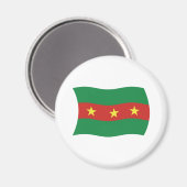 Vlag van het Ewe-volk Magneet (Voorkant / Achterkant)