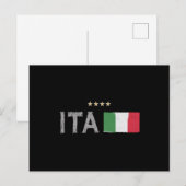 Vlag van het Football Ventilator Shirt in Italië Briefkaart (Voorkant / Achterkant)