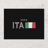 Vlag van het Football Ventilator Shirt in Italië Briefkaart (Voorkant)