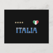 Vlag van het Football Ventilator Shirt in Italië Briefkaart (Voorkant)