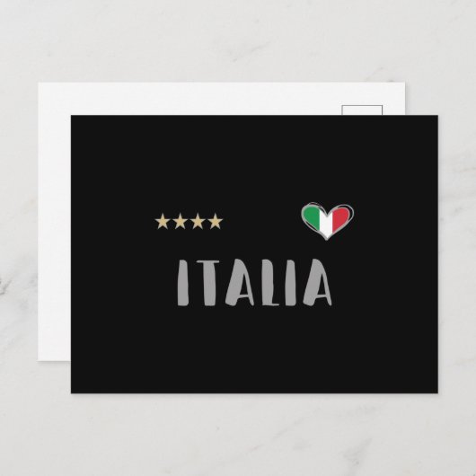 Vlag van het Football Ventilator Shirt in Italië Briefkaart (Voorkant / Achterkant)