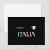 Vlag van het Football Ventilator Shirt in Italië Briefkaart (Voorkant / Achterkant)