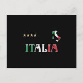 Vlag van het Football Ventilator Shirt in Italië Briefkaart (Voorkant)