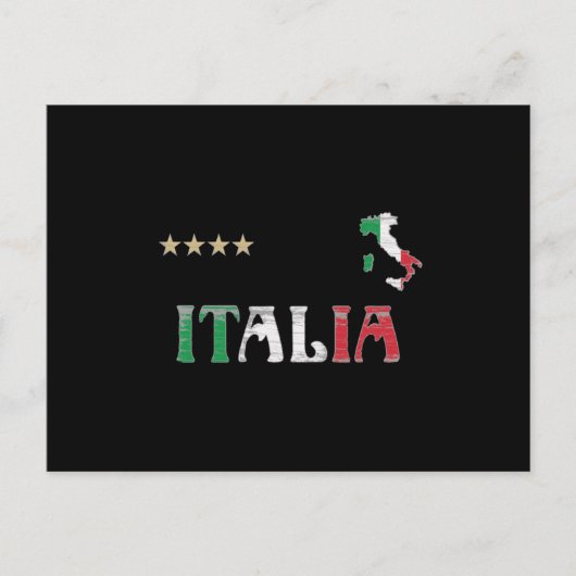 Vlag van het Football Ventilator Shirt in Italië Briefkaart (Voorkant)