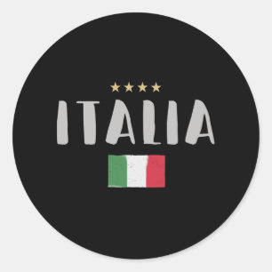 Vlag van het Football Ventilator Shirt in Italië Ronde Sticker