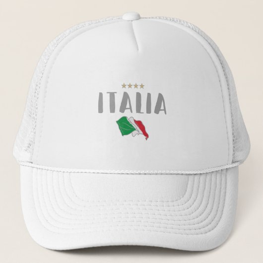 Vlag van het Football Ventilator Shirt in Italië Trucker Pet (Voorkant)