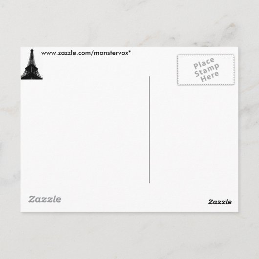 Vlag van het Franse Briefkaart (Achterkant)