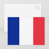 Vlag van het Franse Briefkaart (Voorkant / Achterkant)