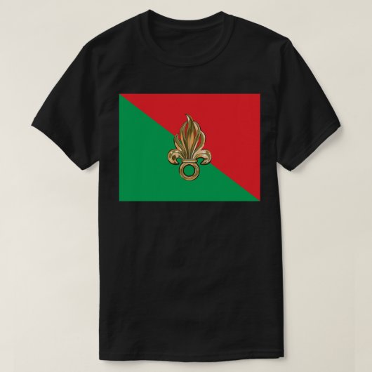 Vlag van het Franse Vreemdelingenlegioen T-shirt (Design voorkant)