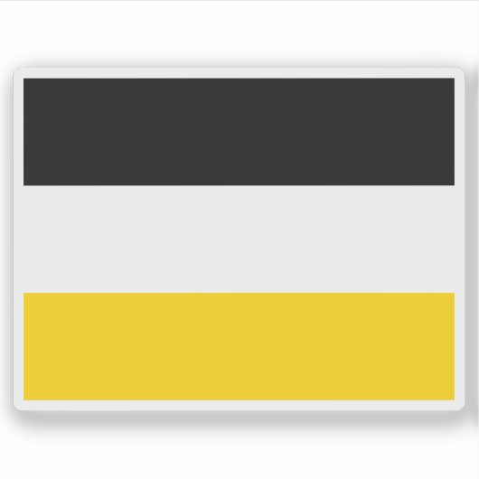 Vlag van het Garifuna-volk Sticker (Voorkant)