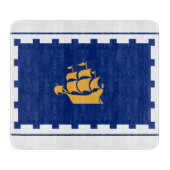 Vlag van het gemeentebestuur van Quebec Snijplank (Voorkant)