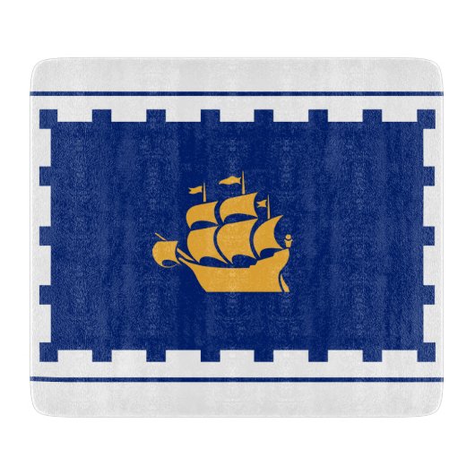 Vlag van het gemeentebestuur van Quebec Snijplank (Voorkant)