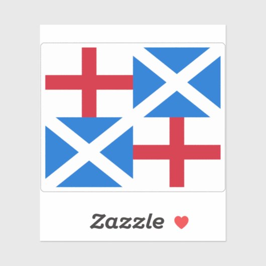 Vlag van het Gemenebest van Engeland Sticker (Vel)