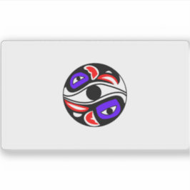 Vlag van het Georganiseerde Dorp van Kake, USA Sticker