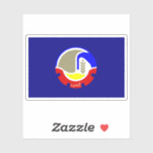 Vlag van het gouvernement Behira in Egypte Sticker (Vel)