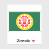 Vlag van het gouvernement Dakahlia in Egypte Sticker (Vel)