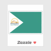 Vlag van het gouvernement Gizeh in Egypte Sticker (Vel)