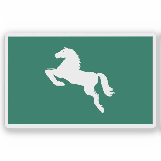 Vlag van het gouvernement Sharkia in Egypte Sticker (Voorkant)