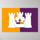 Vlag van het graafschap Aberdeen Poster (Voorkant)