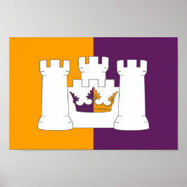 Vlag van het graafschap Aberdeen Poster