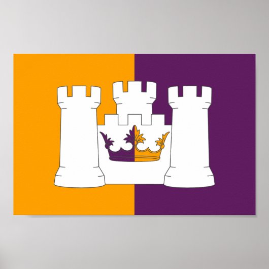 Vlag van het graafschap Aberdeen Poster (Voorkant)