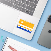Vlag van het graafschap Banffshire, Schotland Sticker (Laptop met iPhone)