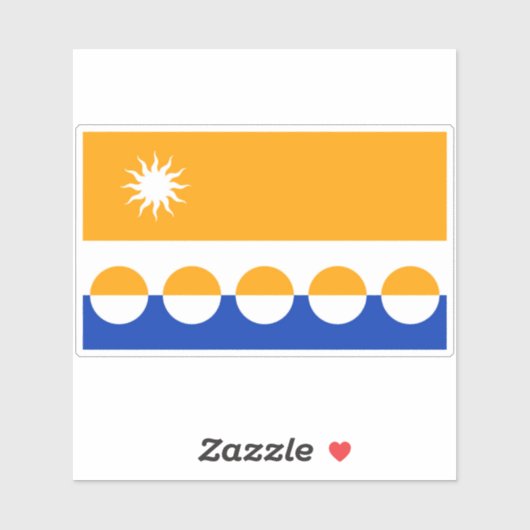 Vlag van het graafschap Banffshire Sticker (Vel)