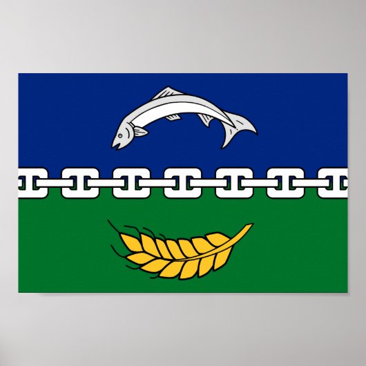 Vlag van het graafschap Berwick Poster (Voorkant)