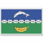 Vlag van het graafschap Berwick Sticker (Voorkant)