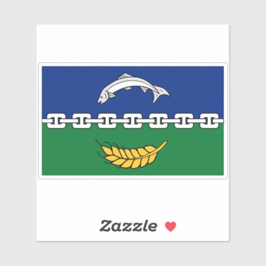 Vlag van het graafschap Berwick Sticker (Vel)