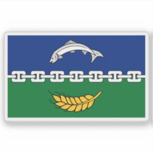 Vlag van het graafschap Berwickshire, Schotland Sticker