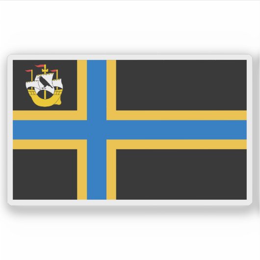 Vlag van het graafschap Caithness, Schotland Sticker (Voorkant)