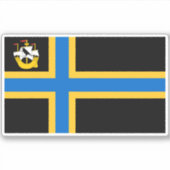 Vlag van het graafschap Caithness Sticker (Voorkant)