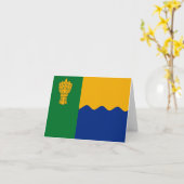 Vlag van het graafschap Moray Kaart (Gele Bloem)