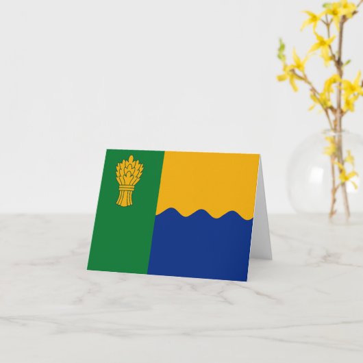 Vlag van het graafschap Moray Kaart (Gele Bloem)