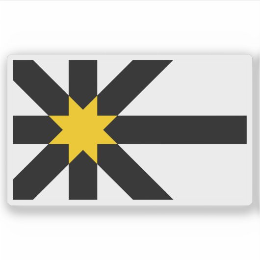 Vlag van het graafschap Sutherland, Schotland Sticker (Voorkant)