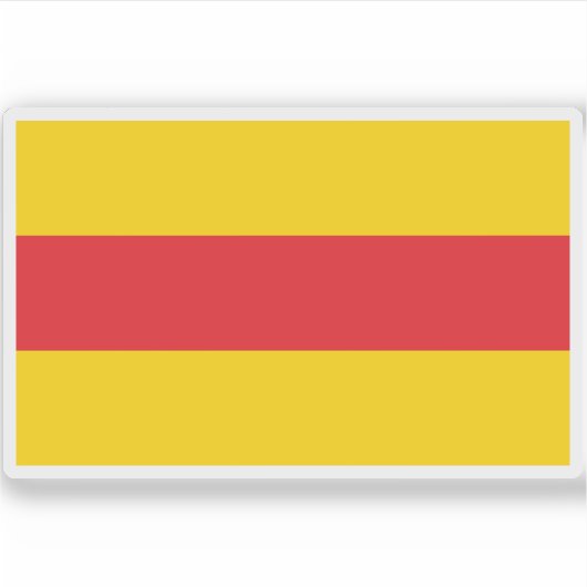 Vlag van het Groothertogdom Baden (1806-1871) Sticker (Voorkant)