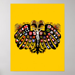 Vlag van het Heilige Roomse Rijk Poster