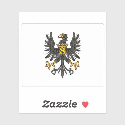 Vlag van het hertogdom Pruisen Sticker (Vel)