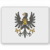 Vlag van het hertogdom Pruisen Sticker (Voorkant)