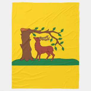 Vlag van het historische graafschap Berkshire Flee Fleece Deken