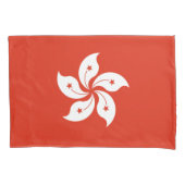 Vlag van het Hoesje van Hong Kong Pillow Kussensloop (Voorkant-Links)