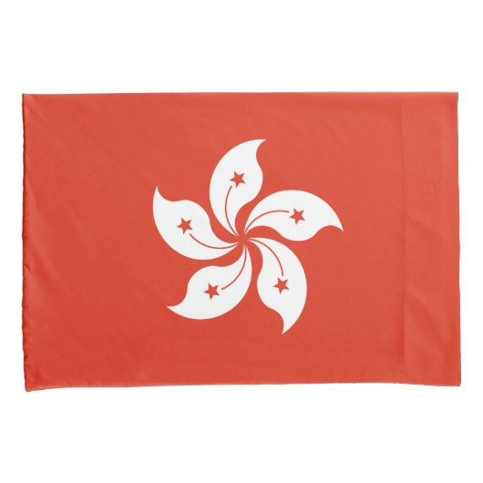 Vlag van het Hoesje van Hong Kong Pillow Kussensloop (Voorkant-Rechts)