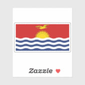 Vlag van het I-Kiribati volk, Micronesië, Oceanië Sticker (Vel)