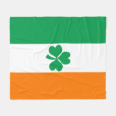 Vlag van het Ierse Shamrock medium Fleece Deken (Voorkant (Horizontaal))